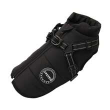 Adjustable Dog Jacket Suitable For Small, Medium And Large Dogs - Reflective Wool-Lined, Adjustable Buckles And Dual D-Ring Leash Attachment