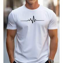 Men's Paris T-Shirt Launch 100% Cotton Shirt 30.1 Combed - 白色 - 查看 1