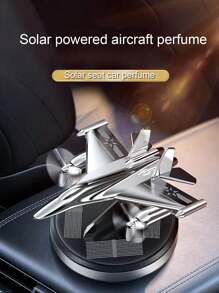 1 pieza Difusor de fragancia para auto con forma de avión solar, accesorio de decoración de fragancia premium para auto - Unitalla - Ver 13