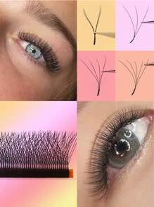 SHANEL 5D W Lashes 0.07 C/D 8-15mm Premade 5D W Shape Premade Volume Fans Eyelash Extensions Bundle Eyelashes Clover Bloom Autofan Mesh False Lashes W Shape Clover Premade Blooming Hand Woven Fans Volume Cashmere Wispy Cilios 5D W Lashes