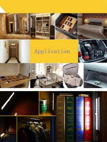 Long Strip Aluminum Alloy Infrared Induction Light LED Light Intelligent Night Light Battery Version (Excluding Battery) For Wardrobe, Cabinet, Aisle Light - White - View 3