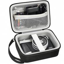 ALKOO 适用于 ZV-1/ZV-1F/ZV-1 II 数码相机的硬质便携包，也适用于 ToAuite、Lecnippy、Bifevsr、Lecran 等品牌的 4K/5K 数码相机 - 黑色外壳 + 黑色拉链（仅含外壳），可用作充电器收纳包、办公必备数码相机包、数据线相机包、电子线缆整理包、移动电源收纳包、钱包式旅行相机包，是送给男士、女士、儿童和教师的圣诞礼物。 - 黑色 - 查看 1