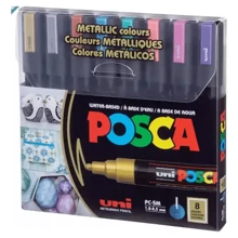Acrylic Marker 5M Set 8 Metallic Colors With Markers Design - Nhiều màu - Xem 1