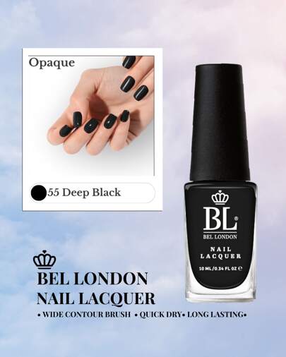 BEL London Nail Lacquer Collection | Over 100 Captivating Colors Including Glitter, Shimmer, Regular & Transparent Finishes | Quick-Dry, Long-Lasting, Chip-Resistant Formula With Wide Contour Brush For Effortless Application And Gel-Like Shine | Perfect For Summer, Festivals, Parties, And Bold Fashion Statements | Ultimate Nail Color Collection In Fashion-Forward Seasonal Shades
