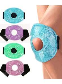 Soft Gel Knee Ice Pack With Wrap, Reusable Hot And Cold Compression Multi-Purpose Reusable, Summer Cooling Ice Pack, Home Outdoor Summer Cooling,Beach,Travel - Multicolor - View 1