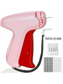 1 Set Fine Stitch Gun Stitchy  Quick Clothing Fixer, Speedy Tagging Gun For Clothes, Handheld Tag Attacher Gun With 6 Needles & 1000 Pcs Fasteners For Retail Hang Price Fabric Garment Label