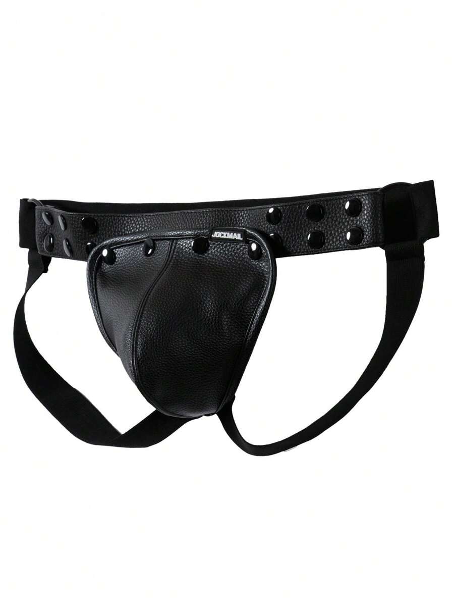 JOCKMAIL 1 pieza Ropa interior tipo tanga ajustable marca JOCKMAIL para hombres con bolsillo acolchado desmontable, sexy