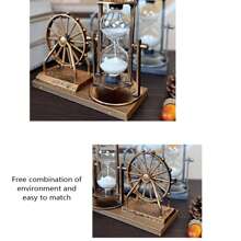 Vintage Ferris Wheel Statue Hourglass Sand Clock Retro Desk Timer Decor For Living Room Bedroom Decor - 彩色 - 查看 5