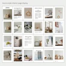 Simple English Magazine & Books Photography Props, English Books Backdrop For Photo Shooting, Decorative Accessories For Apartment & Homestay Gifts Birthday Graduation