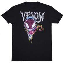 SPIDERMAN Venom Dripping T-Shirt - Black - View 1