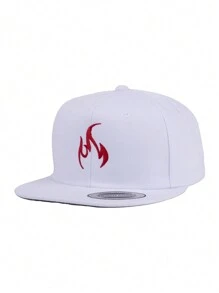 1pc Men's Outdoor Flame Design Snapback Cap,Sports Hip-Hop Cap, Baseball Game Fits,Basketball,Fall Fits,Sports Style,90's Outfit,Bright Colors,Adjustable Outdoor Sun Protection Casual Cap For Travels, Parties And Beach,Ideal For Gifts Halloween - Solid Color - View 18