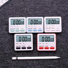1 pieza Temporizador con función de cuenta regresiva y cronómetro, modo silencioso, apto para cocina, estudio, deportes, sueño, con soporte y orificio para colgar - Multicolor - Ver 1