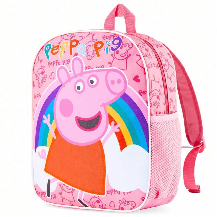 Peppa Pig School Bag Rucksack Preschool Primary Nursery Travel Holiday Gift - A - View 1