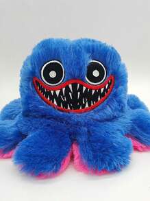 1pc Oversize Big Mouth Flip Octopus Plush Doll - Multicolor - View 5