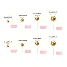 32 pièces Boules de décoration de gâteau, lot de sélection de gâteau à boule, boules de perle colorées pour décoration de gâteau, inserts pour cupcakes, décoration de gâteau pour thème de fête d'anniversaire, cadeau de mariage, décoration de gâteau