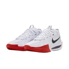 Giày bóng rổ cổ thấp bền bỉ đa năng Nike Air Zoom G.T. Cut 3 EP, Unisex Xám/Đỏ/Đen DV2918-103 - Đen, Trắng và Đỏ - Xem 4