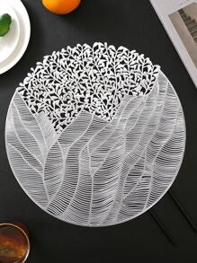 1/4/6 餐垫 PVC 餐垫适用于厨房餐桌室内/户外可洗耐热餐垫可擦拭餐桌垫适用于露营、节日、婚礼、派对