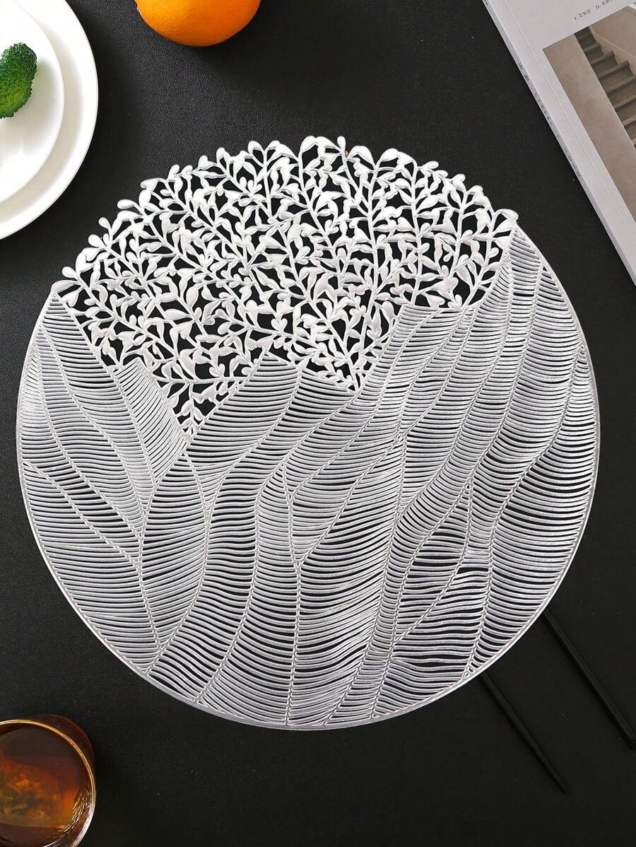 1/4/6 餐垫 PVC 餐垫适用于厨房餐桌室内/户外可洗耐热餐垫可擦拭餐桌垫适用于露营、节日、婚礼、派对