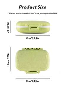 Mini Travel Portable Pill Organizer, 3 Compartment Pill Box, Pill Storage Container, Weekly Pill Box, Pill Case For Outdoor Travel, Medication And Vitamin Storage, Fits In Pocket Or Wallet, Securely Organizes Daily Medications, Dustproof, Waterproof, Leak Proof, Reusable Pill Box, Self-Sealing Travel Medication Storage With Clasp Seal, Organizes Pills And Small Items
