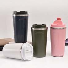 1 件 500ML/16.8 盎司时尚不锈钢咖啡杯，适合女士、学生、户外运动、办公室使用的旅行杯，适合返校 - 彩色 - 查看 7