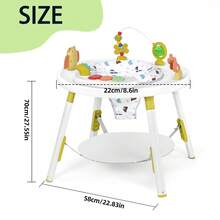 UBRAVOO Baby Activity Center,Interactive Play Center With 3-Stage Grow-With-Me Functionality, 4mo+,Explore & More - Green - View 2