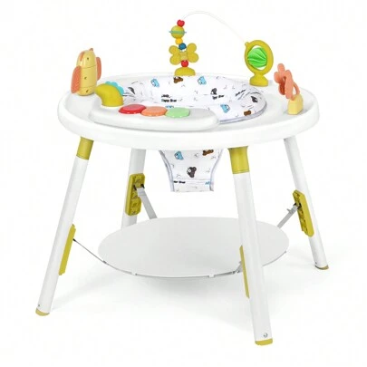  UBRAVOO Baby Activity Center,Interactive Play Center With 3-Stage Grow-With-Me Functionality, 4mo+,Explore & More