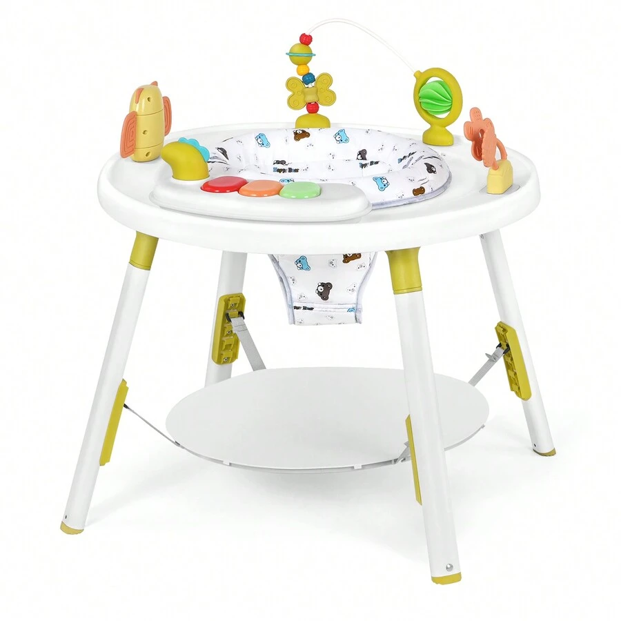 UBRAVOO Baby Activity Center,Interactive Play Center With 3-Stage Grow-With-Me Functionality, 4mo+,Explore & More - Green - View 1