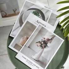 Simple English Magazine & Books Photography Props, English Books Backdrop For Photo Shooting, Decorative Accessories For Apartment & Homestay Gifts Birthday Graduation
