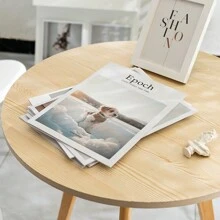 Simple English Magazine & Books Photography Props, English Books Backdrop For Photo Shooting, Decorative Accessories For Apartment & Homestay Gifts Birthday Graduation