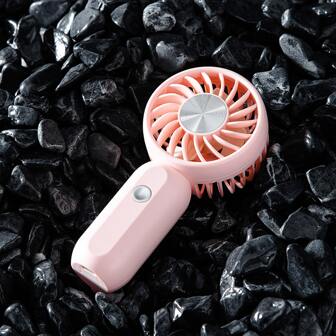 SOKANY 1pc 300mAh Rechargeable Portable Hand Held Mini Fan With 3 Speed Settings, Suitable For Back To School