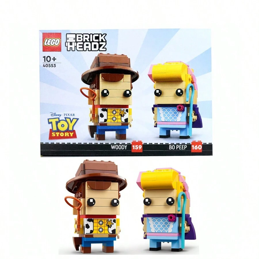 LEGO Woody et la fille berger collaborent pour construire des jouets carr?�s ?� t??te de bloc 