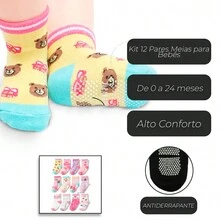 Kit 15 Pairs Of Girls' Socks - Nhiều màu - Xem 2