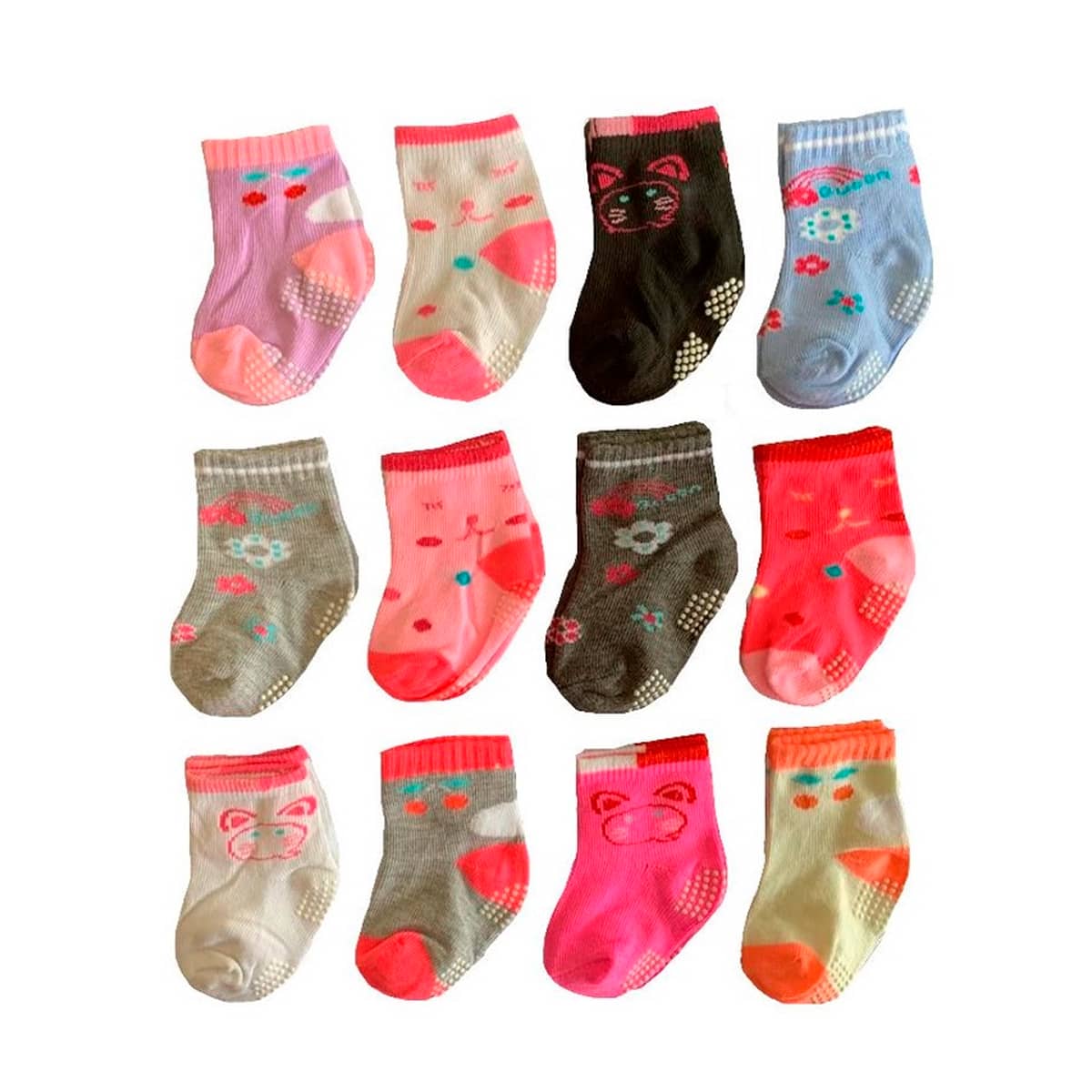 Kit 15 Pairs Of Girls' Socks - Nhiều màu - Xem 1