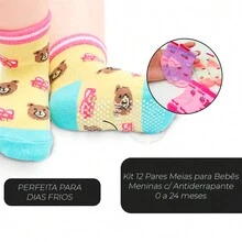 Kit 15 Pairs Of Girls' Socks - Nhiều màu - Xem 4