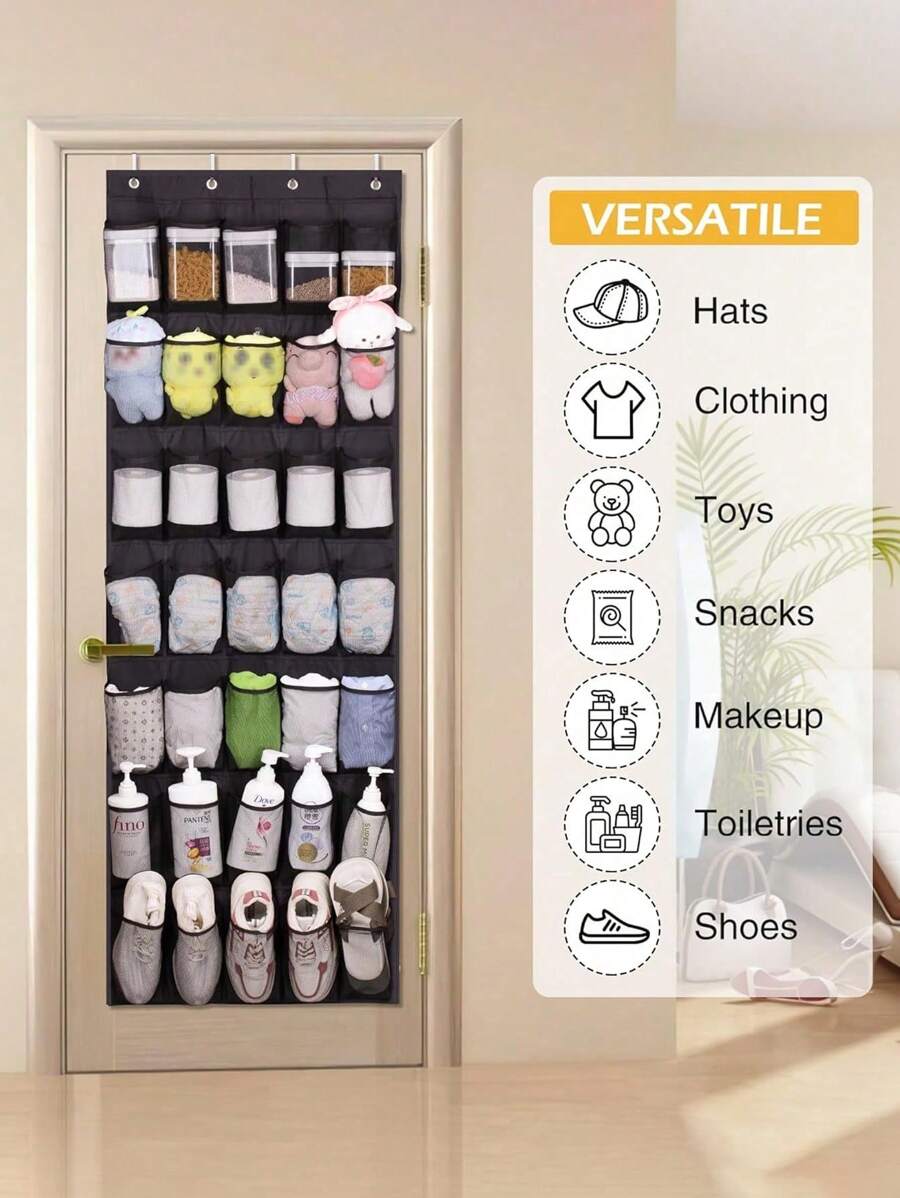 14/35 Túi lớn trên giá để giày cửa chắc chắn Oxford trên cửa Giá để giày treo tủ quần áo Giá để giày treo - Nhiều màu - Xem 1