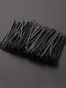 200 piezas/ 100 piezas/ 50 piezas/ 20 piezas. Ganchos para el cabello de color negro sólido simple para niñas y accesorios para el cabello de niños, ganchos para el cabello con letras negras, ganchos para el cabello negro pequeños, grapas rígidas onduladas, grapas fijas para el cabello de dama. Adecuado para maquillaje diario, cabello, cabello roto, regalos de Navidad, regalos de Año Nuevo, grapas fijas para diademas