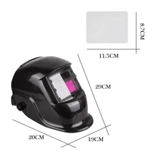 Auto Darkening Welding Mask Helmet Solar Powered Welders ARC TIG MIG Grinding UK - Black - View 5