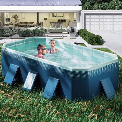 No Installation No Inflatable Swimming Pool Pool Thickening Wear-Resistant Outdoor Folding Paddling Pool Household Pool
