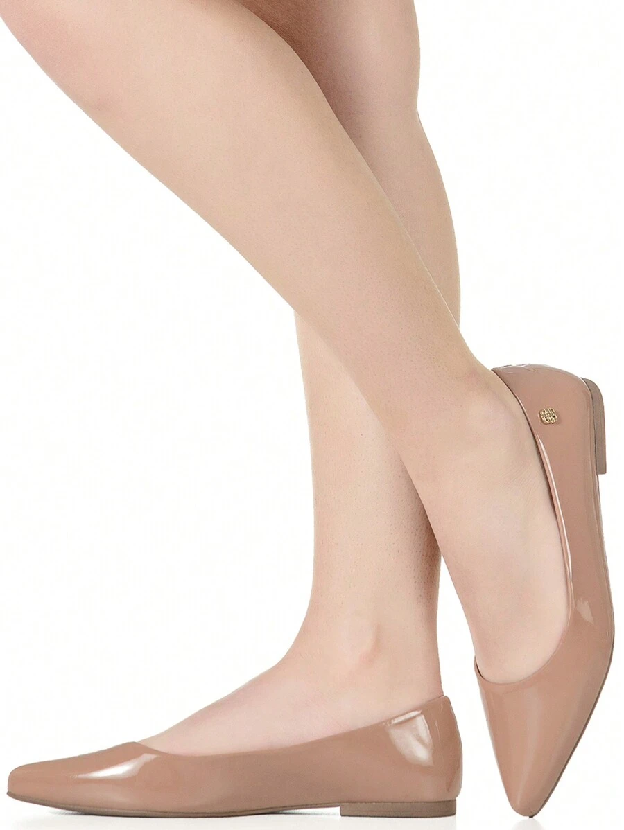 Women's Pumps, Luxury Shoes, Soft Flat Heel, Fashion Colors, Pointed Toe, Easy To Fit, Comfort, Offer GiGiL - 米色 - 查看 1