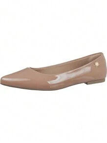 Women's Pumps, Luxury Shoes, Soft Flat Heel, Fashion Colors, Pointed Toe, Easy To Fit, Comfort, Offer GiGiL - 米色 - 查看 3