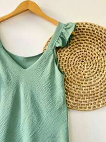 Women Tank Tops & Camis - 薄荷綠 - 查看 2