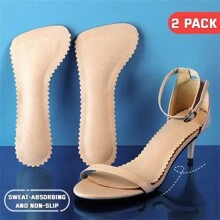 Non-Slip Insole Women's Sandals High Heels Seven-Point Insole Insole Leather Latex Insole 1 Pair