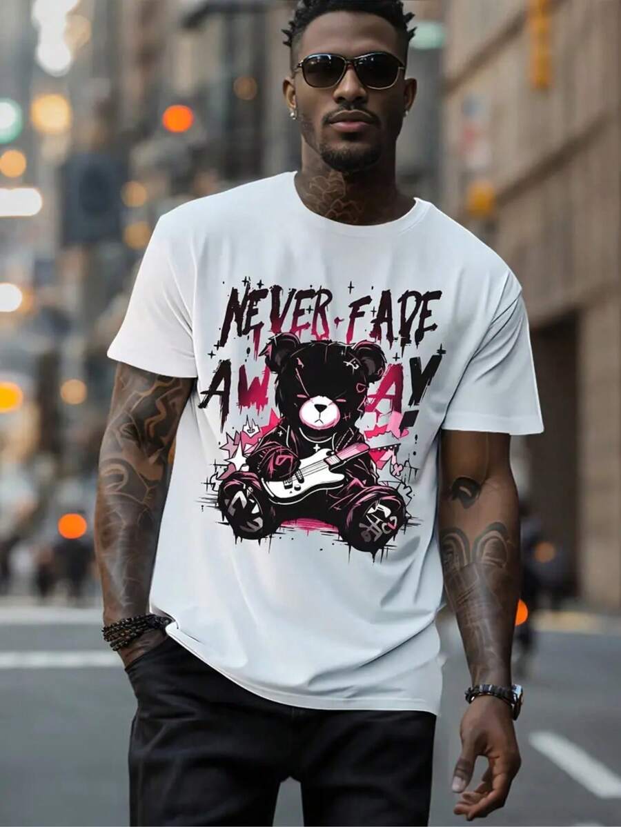 Never Fade Away Men's T-Shirt Streetwear Unisex Shirt New Release - trắng - Xem 1