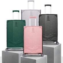 Transparent PVC Luggage Cover,(18-30 Inch) Luggage Cover For Suitcase Protective Cover Luggage CoverLuggage Covers Suitcase Protective Cover For Holiday For Vacation Travel Essentials Travel Accessories Bag For School School Accessories School Stuff