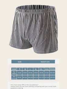 3pcs/Set Men's Striped Boxer Briefs, Loose And Comfortable, Casual And Comfortable, Soft And Comfortable For Home Wear. - Multicolor - View 10