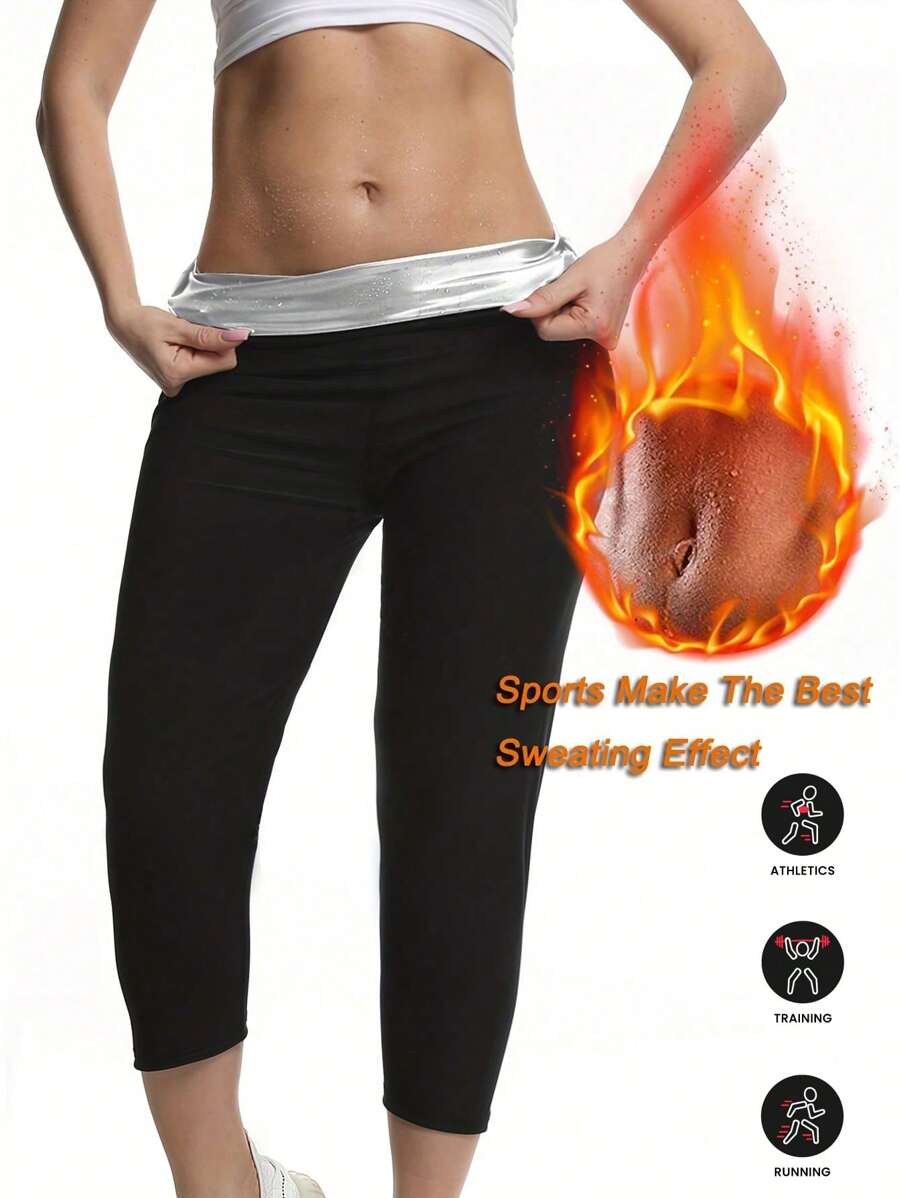 56388844 Pantaloni de trening sport pentru saună în aer liber pentru femei, talie înaltă, slăbire, antrenament lung, compresie, antrenament, exerciții, corp, Shaper, coapse, accesorii de sală pentru brâu de slăbire a burții, brâu lombar pentru corset de slăbire a burții