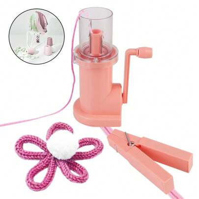 Máquina de tejer creativa portátil, herramienta tejedora manual para hacer pulseras hechas a mano, telar de bobina