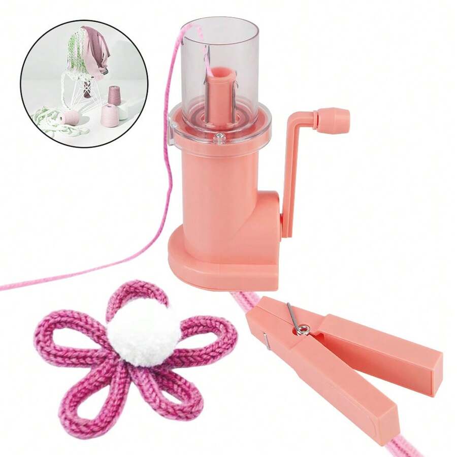 Creative Knitting Machine Portable Hand-Knitted Embellish Hand Knit Craft Bracelet Weave Tool Loom Spool Knitter - Multicolor - View 1