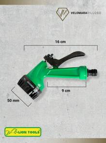 Pistola Para Jardín Riego Plástica Agua Manguera 7 Funciones Herramientas De Jardín - Verde - Ver 6
