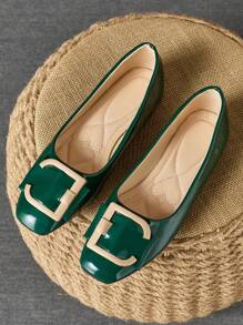 WHDXY Women's Fashion Square Toe Flat Shoes, Goddess Flat Multi-Color Versatile Shoes Suitable With Jeans, Flare Pants, Casual Shoes, Soft Bottom Square Toe Burgundy/Black